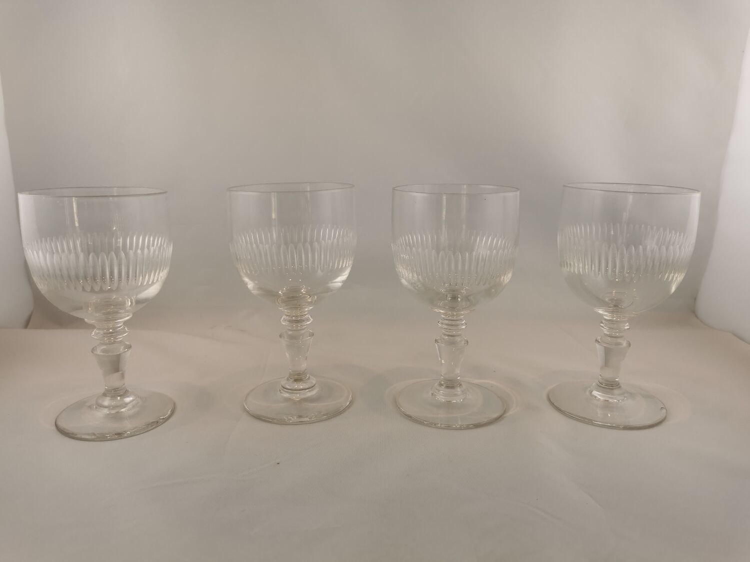 Cut stemware, old