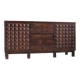 Brutalist Spanish carved sideboard credenza