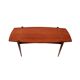 Table basse vintage avec plateau réversible en teck et formica années 60