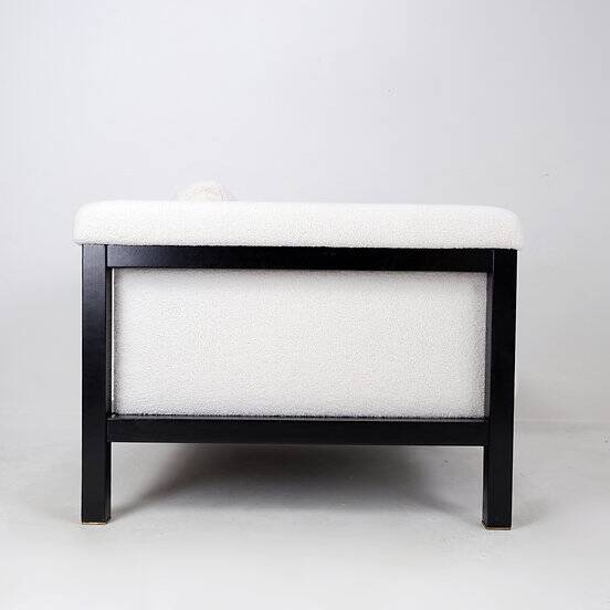 Jules Wabbes attr. Armchair "Livourne-Series 800 Luxe" by Bullo 2010 - New White Boucle Fabric