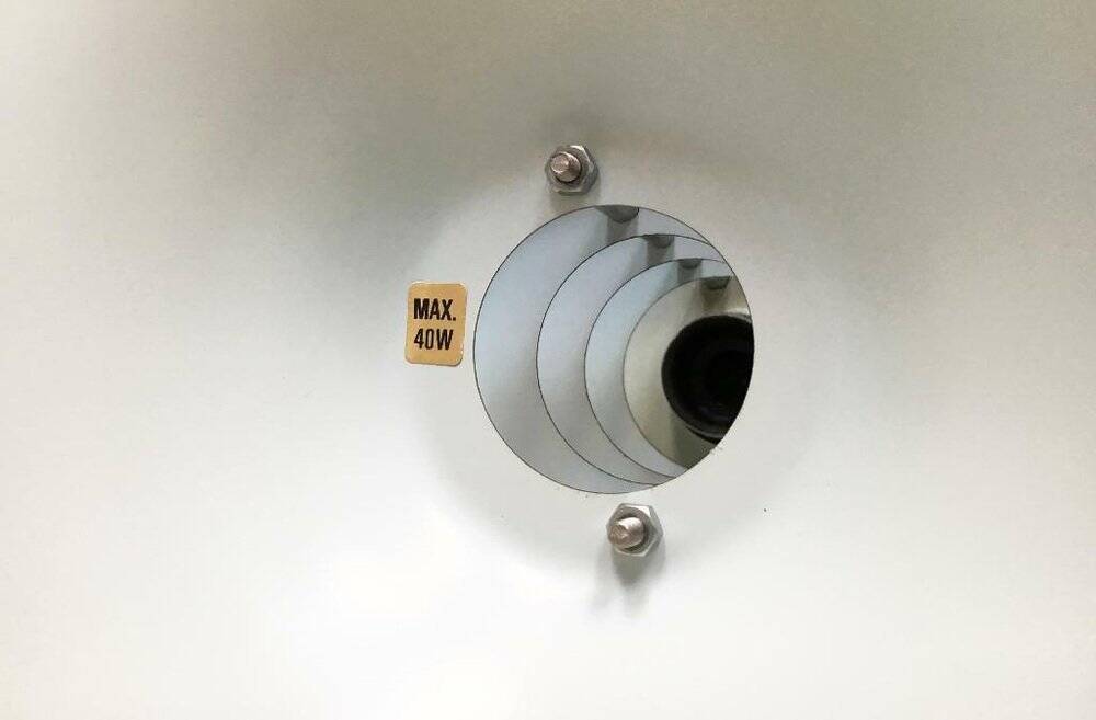 Danish mid-century lamellar suspensions by Lyfa, 1960s, set of 2.