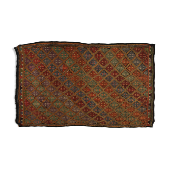 Anatolian handmade kilim rug 267 cm x 153 cm