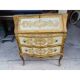 Chest of drawers with 2 drawers, secretary in gilded wood.