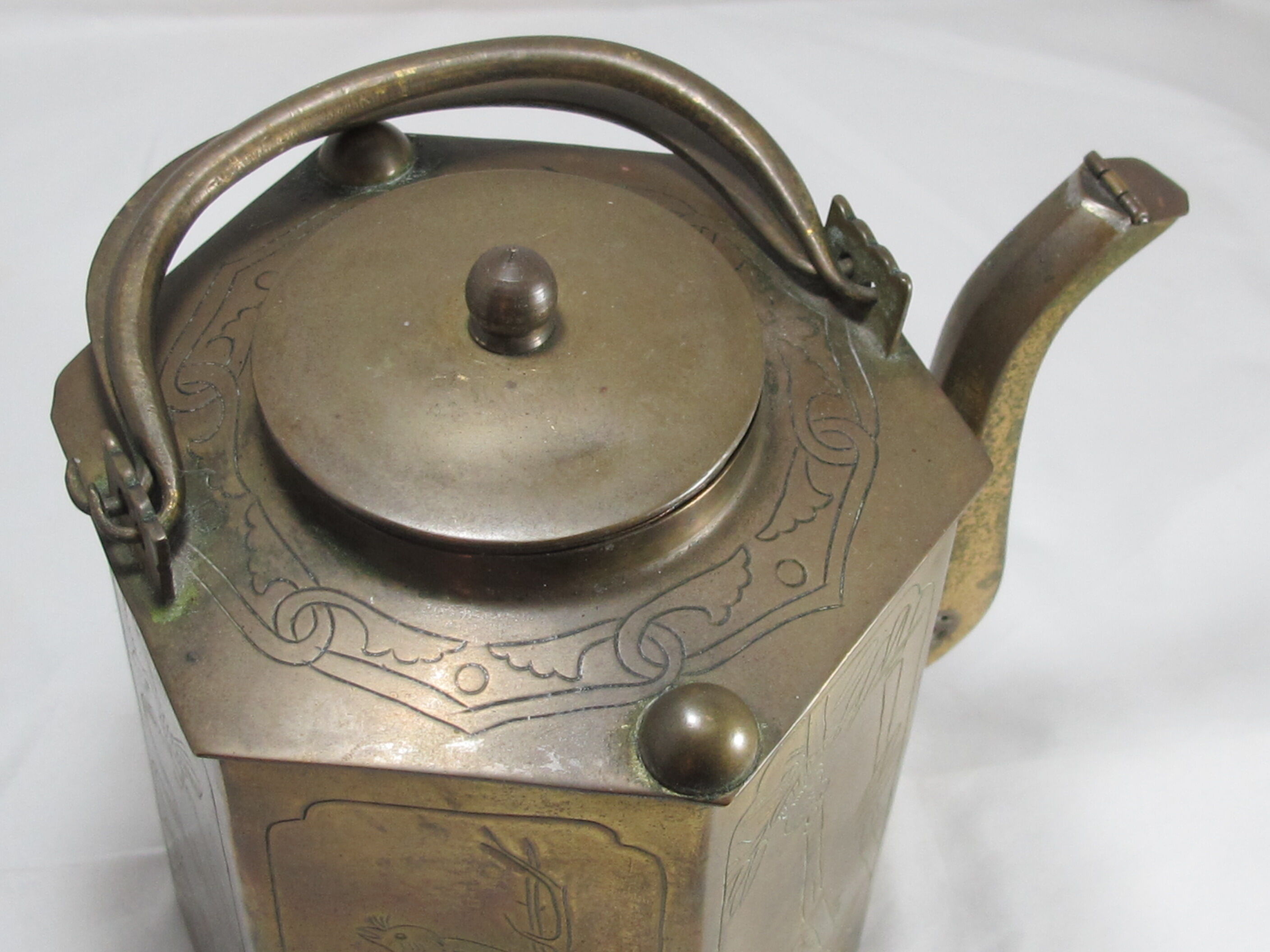 China 20th century copper teapot