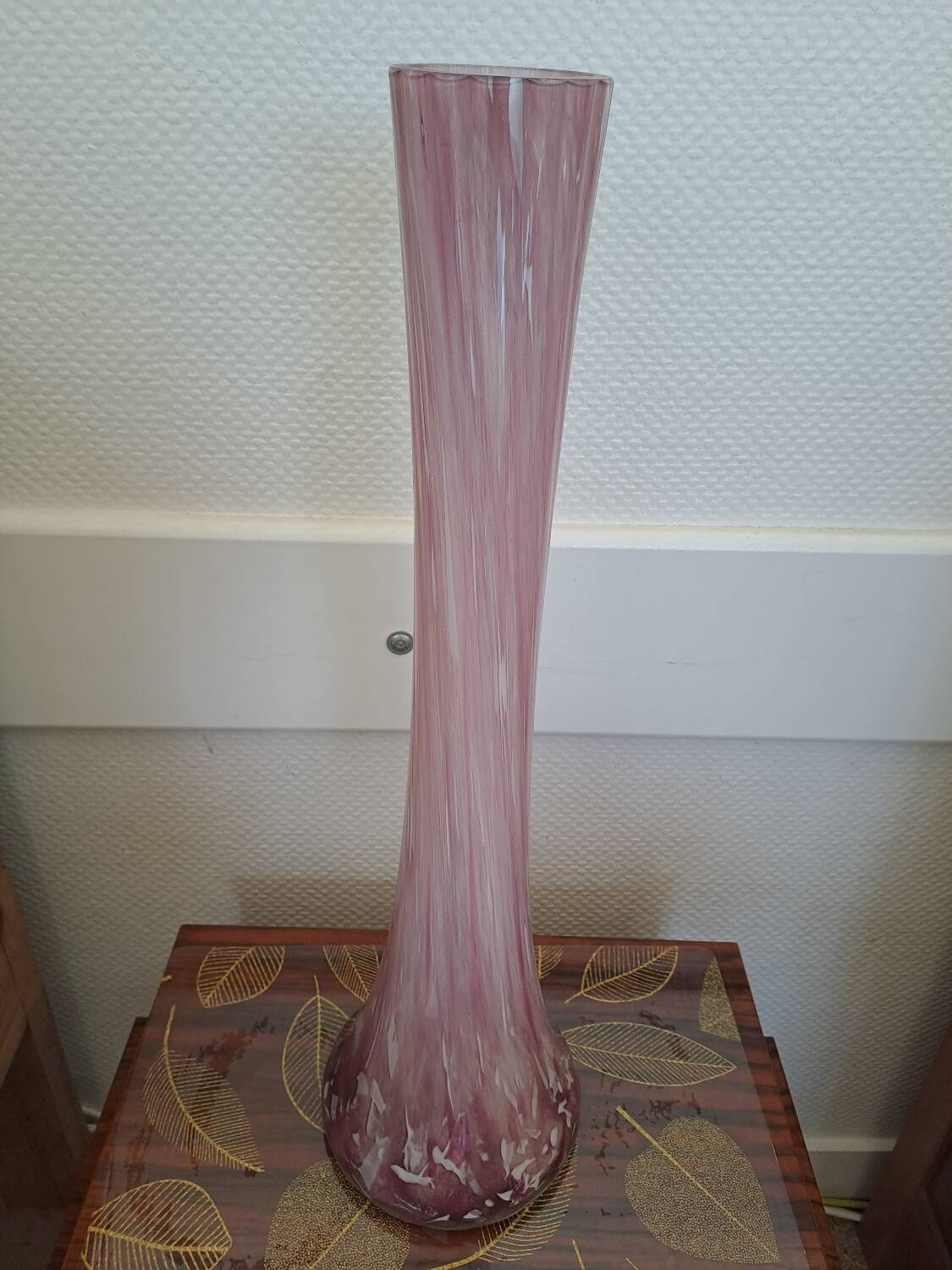 Large signed soliflore vase