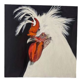 Coq - contemporary oil painting on canvas