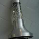 Psychedelic cylindrical lamp with aluminum and glass sequins, "Christel" type, vintage 1970