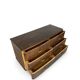 A vintage Italian chest of drawers, made of veneered walnut and solid wood,