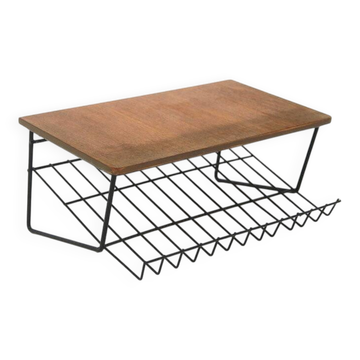 Étagère murale scandinave en teck, Suède 1960