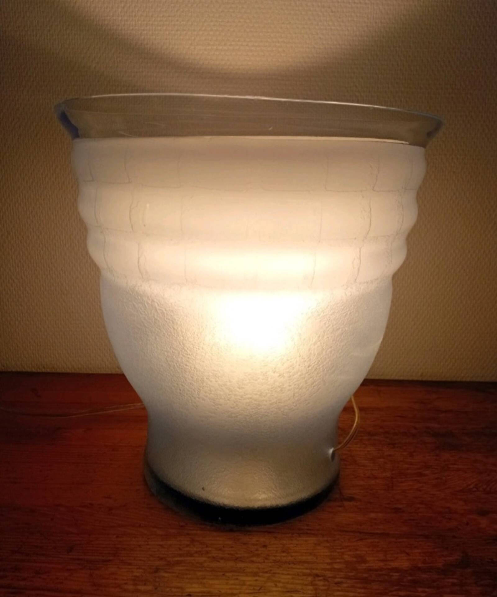 Vasque eclairante DLG de Daum 1930/40