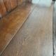 18th century Georgian oak settle bench – dated circa 1790