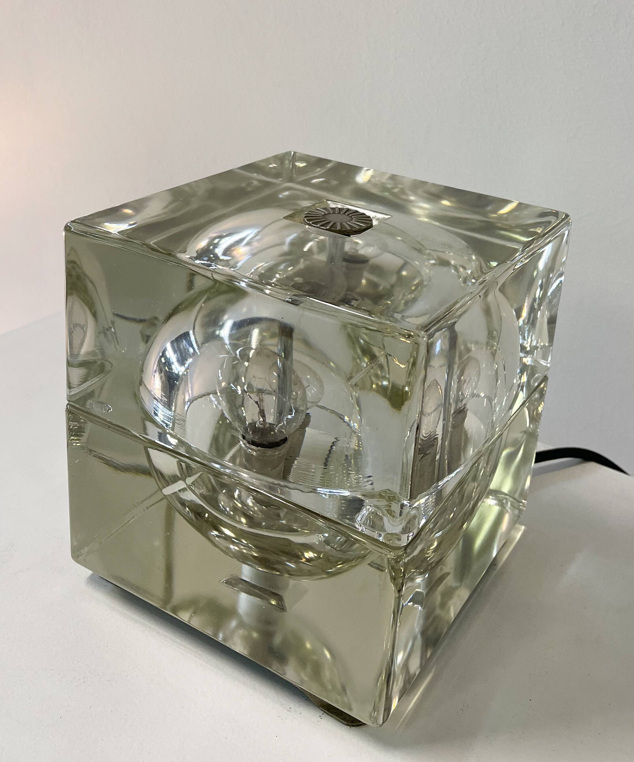 “Cubosfera” table lamp by Alessandro Mendini, Italy, 1968