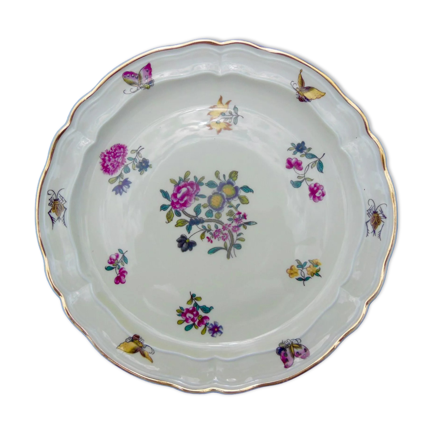 Assiette plate Bernardaud Porcelaine de Limoges