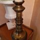 Vintage Brass Candle Holder Lamp - Candle Effect