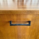 Scandinavian writing basket in wood 1960