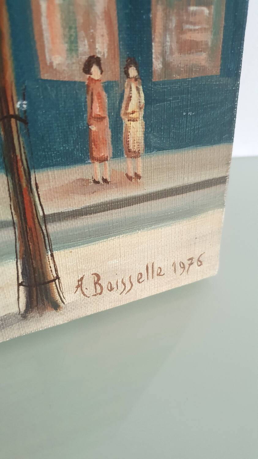 Acrylic painting "View of the Sacré Coeur" from the Place du Tertre