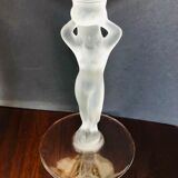 Set of six crystal wine glasses