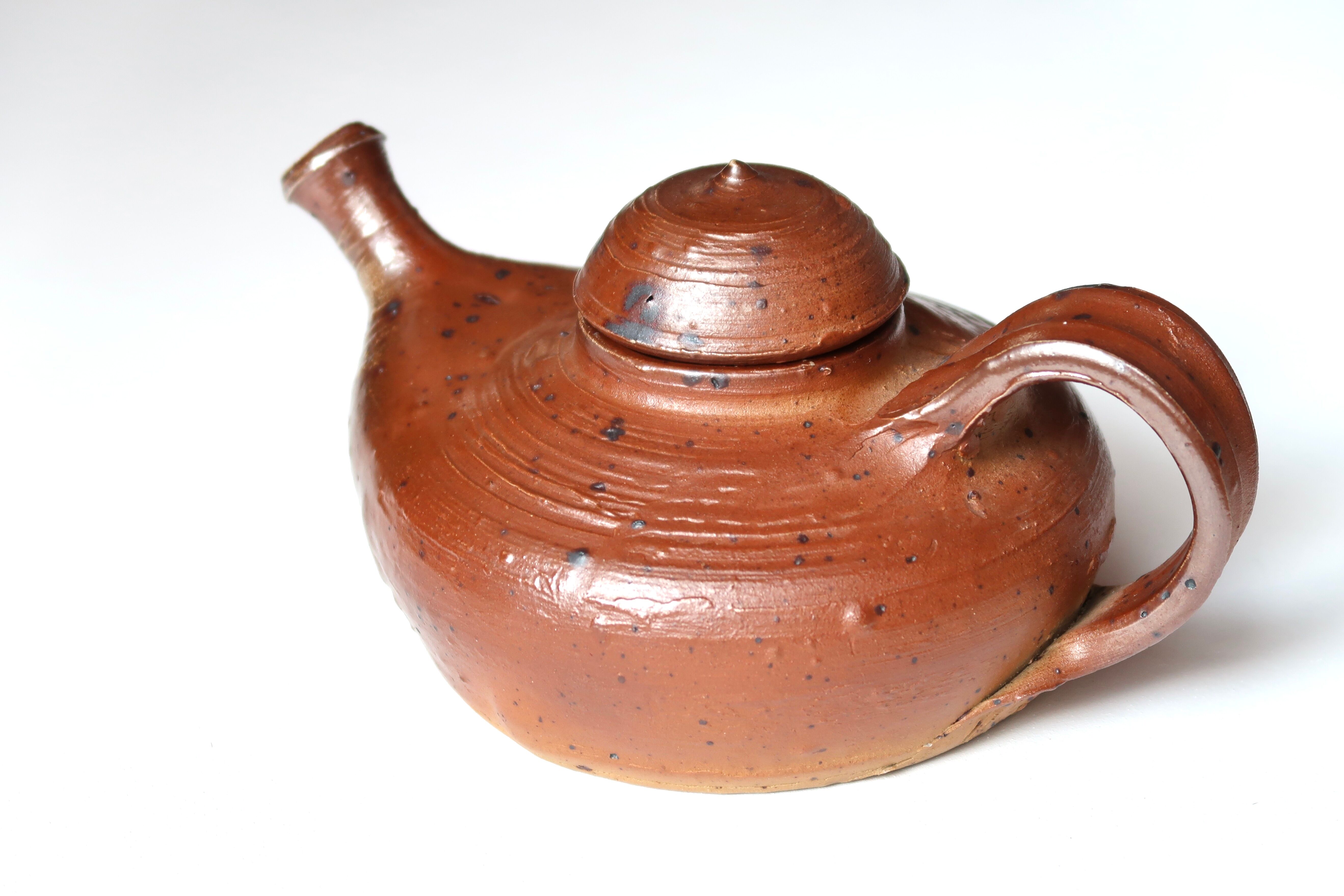 Sandstone teapot by Didier Cossin, 60s