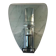 Wall lamp in chrome and smoked glass 70s