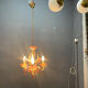 Venetian Pink Murano Glass Chandeliers Set of 2, 1960s