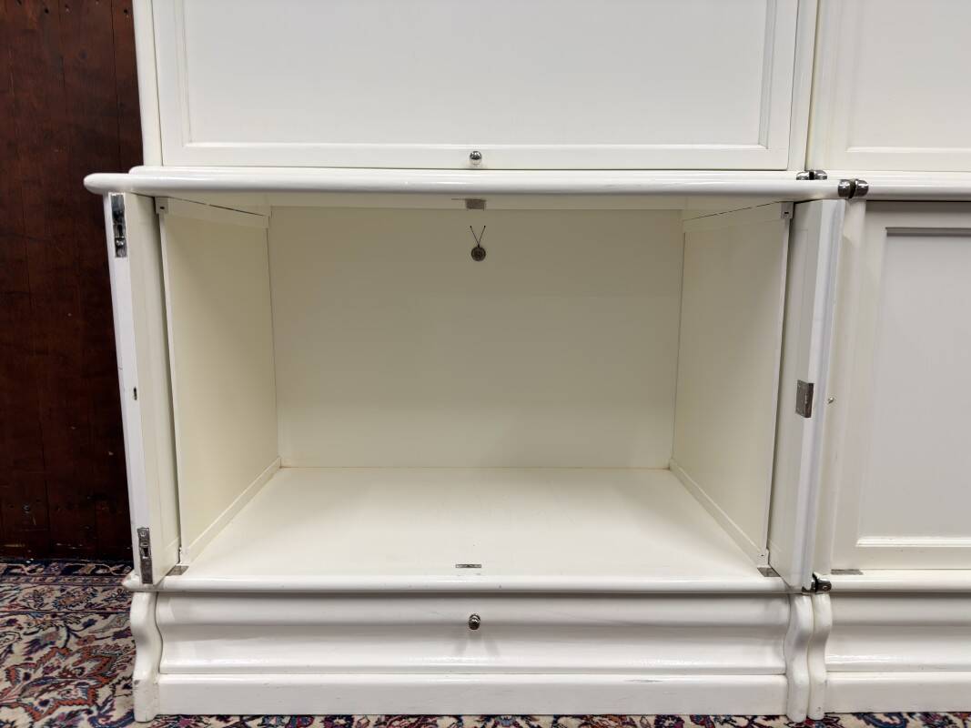 Original Globe Wernicke English Low Bookcase White