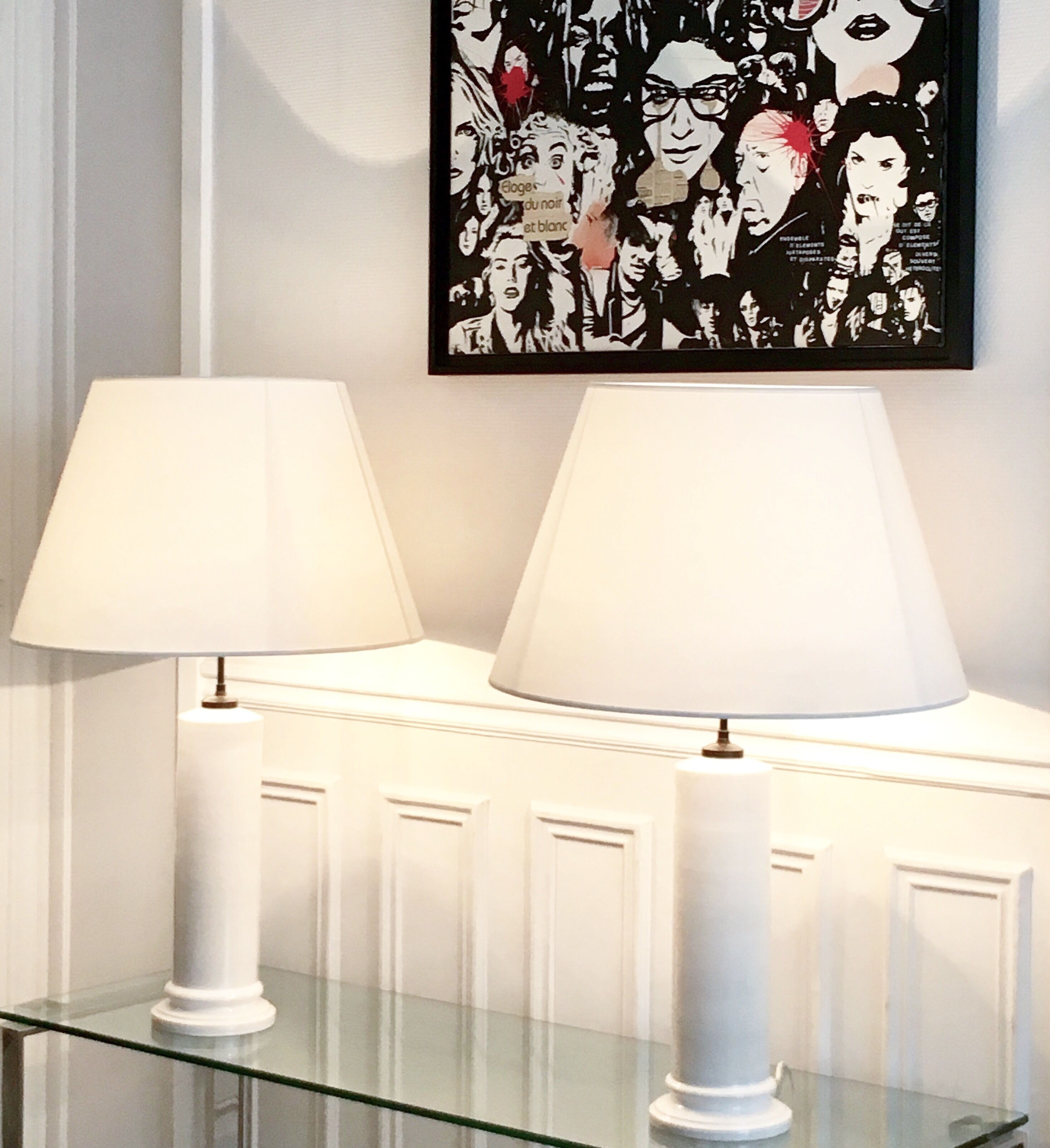 Pair of Jean Roger ceramic lamps