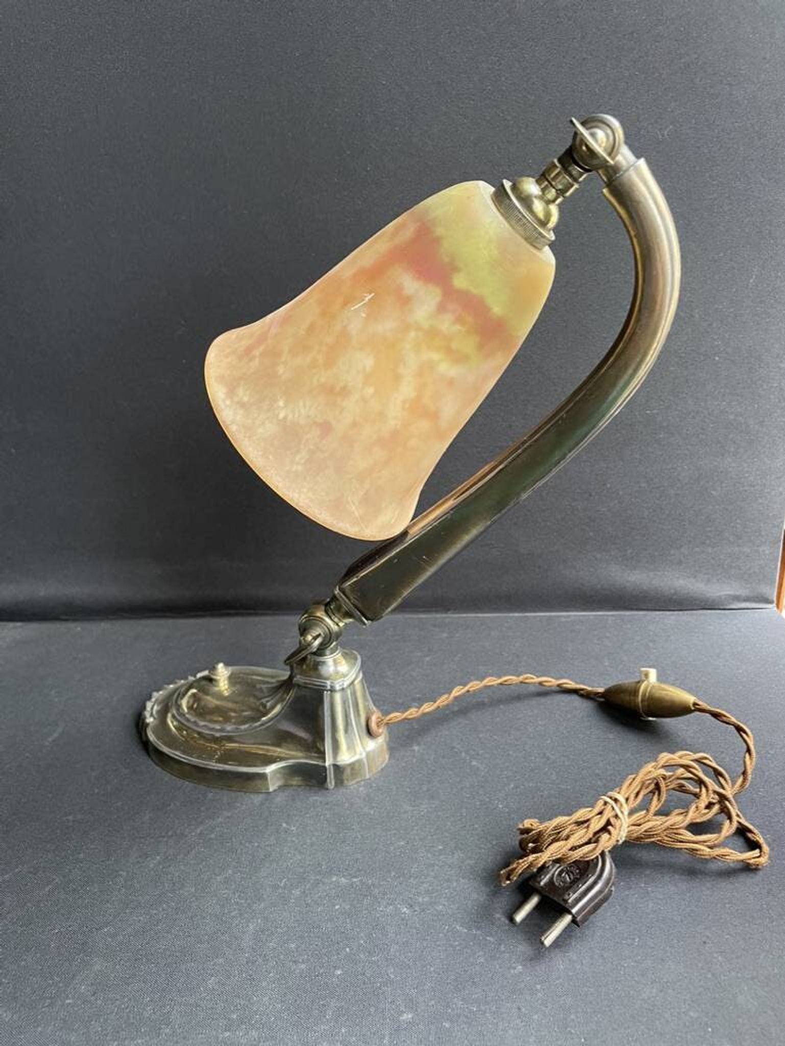Lampe de bureau – Daum Croix de Lorraine Nancy