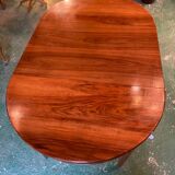 Louis XVI style oval walnut extendable table
