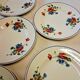 6 flat plates from Salins les Bains, "Poppies" pattern, in very good condition