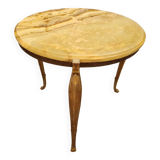 Bronze and marble side table