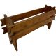 Vintage brutalist planter plant box sixties design wood