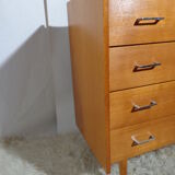 Vintage dresser of the 60s in light wood