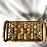 Rattan-wicker shelf