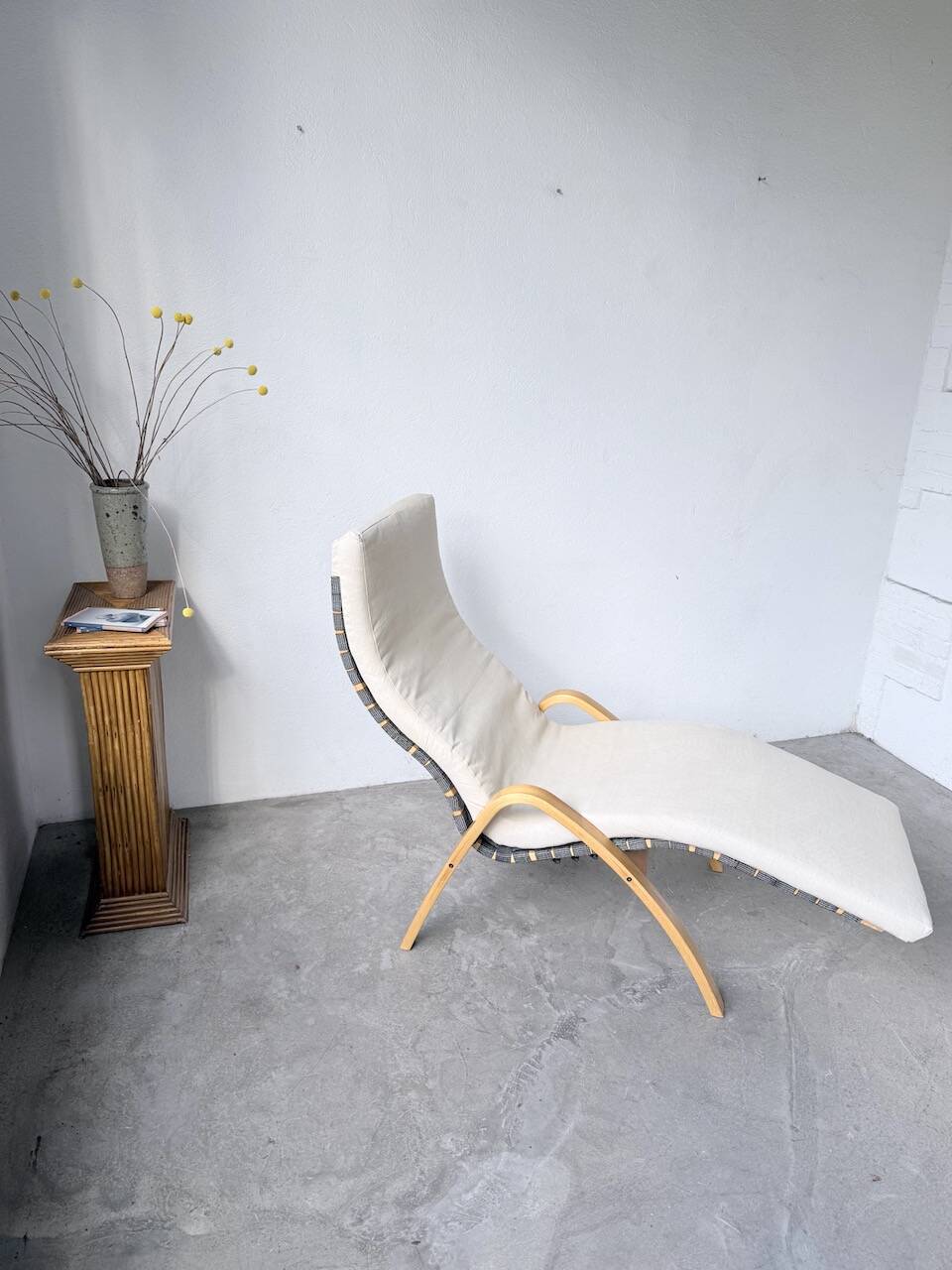 Transat hêtre bois courbé Ikea vintage Kim Samson