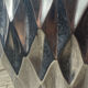 Brushed aluminium vase