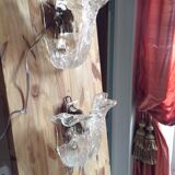 Pair of vintage Murano glass sconces, 70s