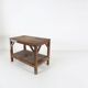 Table console industrielle française en bois, années 1920