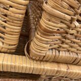 Vintage rattan chiffonier