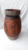 Ochre ceramic vase