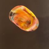 Blown glass soliflore with vibrant colors