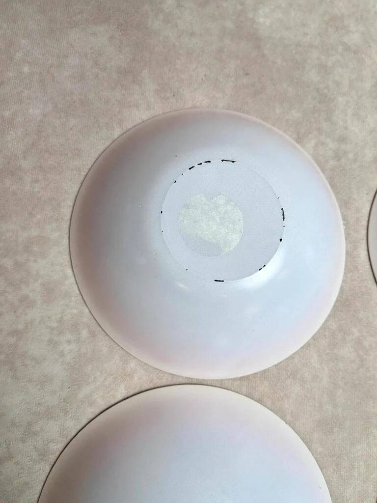 Set of 7 vintage coloured Luminarc bowls