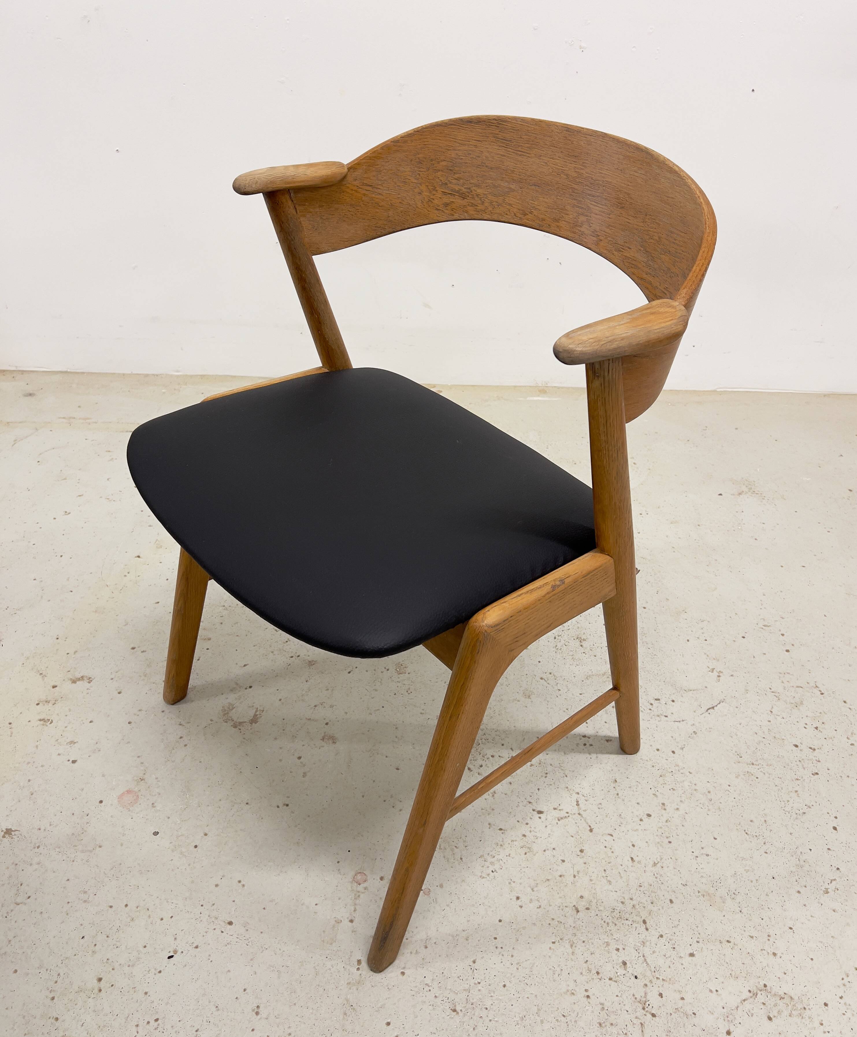 Kai Kristiansen Model 32 Oak Dining Chair, Korup Møbelfabrik.