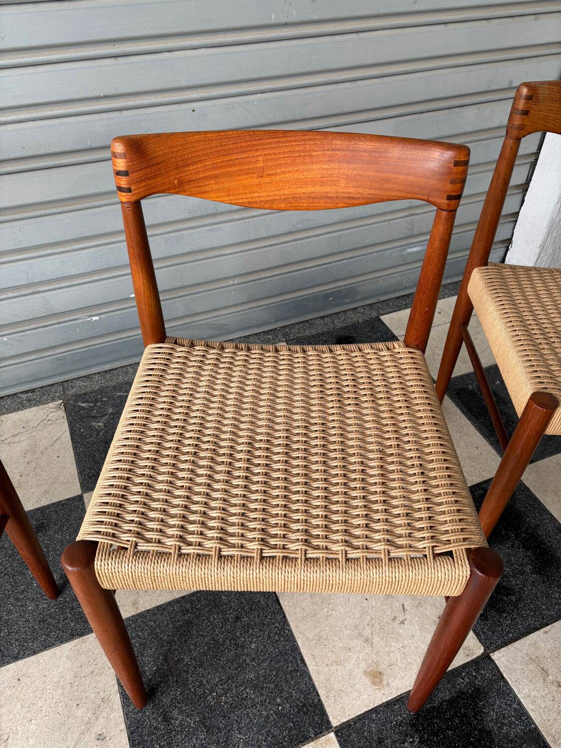 Set of 4 chairs by H.W. Klein for Bramin