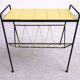 Vintage magazine rack with tray – 60s/70s style