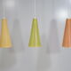 Lot de 3 suspensions Rhodoid Rotaflex, 1950