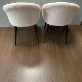 Duo vintage moumoute chairs