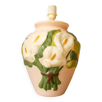 Slush lamp base “Bouquet of arums”