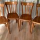 4 chaises bistrot années 50 type Baumann