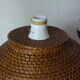 Vintage braided rattan lamp foot 60