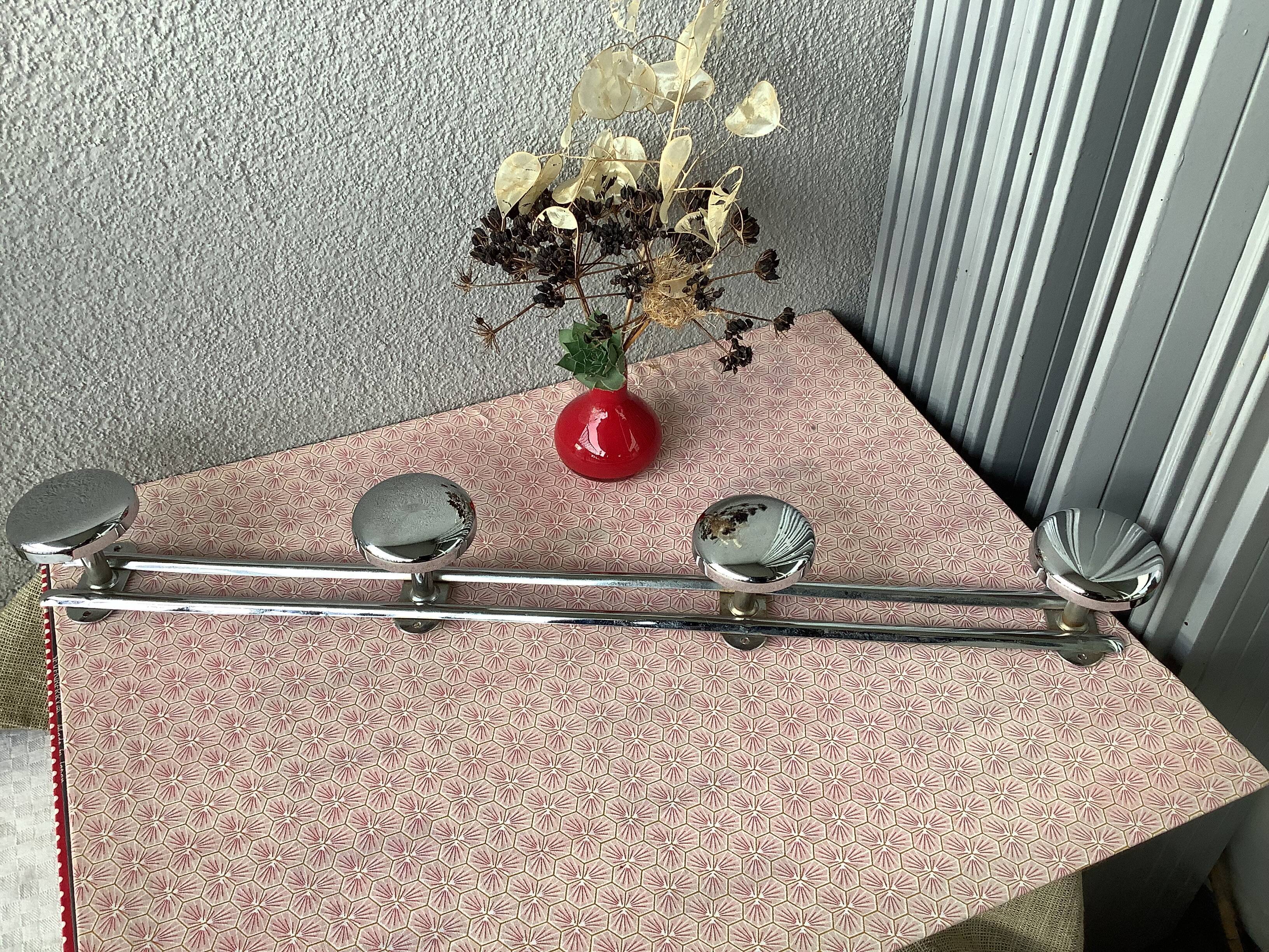 Vintage 70' chrome patère